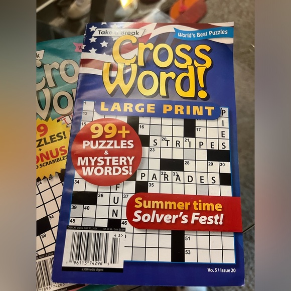 Set of 4 Puzzle Books, Crosswords & Word Search - Picture 12 of 12